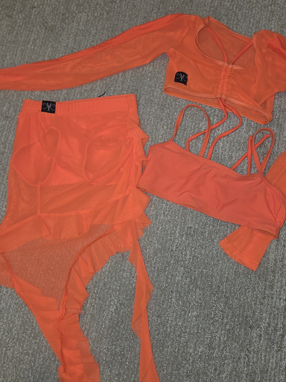 Kandi Kouture Orange 3-piece Set